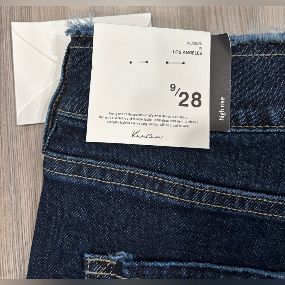 NWT KanCan Size 9/28 Women's Dark Blue Jeans - Picture 4 of 5